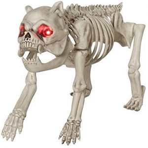 Seasons Halloween Dog Skeleton with Glowing Eyes